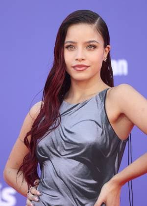Emilia attends the 8th annual Latin American Music Awards at the MGM Grand Garden Arena in Las Vegas on Thursday, April 20, 2023. The annual event honors outstanding achievements for artists in the Latin music industry.  LAV2023042171 JAMESxATOA
