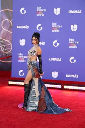 Mexican singer Danna Paola poses on the red carpet of the Latin American Music Awards (Latin AMAs) at the MGM Grand Garden Arena in Las Vegas, Nevada, USA, 20 April 2023. Featuring Bad Bunny, Becky G and Daddy Yankee as favorites, this year s nominations highlight artists spanning all genres of Latin music in 26 categories. Red carpet of the Latin AMAs Awards in Las Vegas !ACHTUNG: NUR REDAKTIONELLE NUTZUNG!  Copyright: xRondaxChurchillx USA6297 20230421-7fc0ab68899849683c83d09747b981a3e1cd19aa