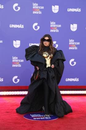 Singer Monica Lopez poses on the red carpet of the Latin American Music Awards (Latin AMAs) at the MGM Grand Garden Arena in Las Vegas, Nevada, USA, 20 April 2023. Featuring Bad Bunny, Becky G and Daddy Yankee as favorites, this year s nominations highlight artists spanning all genres of Latin music in 26 categories. Red carpet of the Latin AMAs Awards in Las Vegas !ACHTUNG: NUR REDAKTIONELLE NUTZUNG!  Copyright: xRondaxChurchillx USA6332 20230421-119f99caaa2d29ea999b1acb130b03916c571e29
