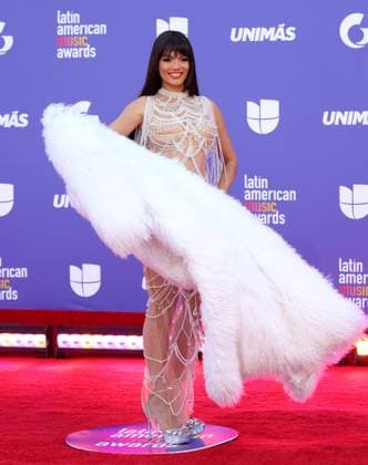 Zuleyka Rivera attends the 8th annual Latin American Music Awards at the MGM Grand Garden Arena in Las Vegas on Thursday, April 20, 2023. The annual event honors outstanding achievements for artists in the Latin music industry.  LAV2023042221 JAMESxATOA