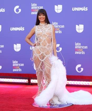 Zuleyka Rivera attends the 8th annual Latin American Music Awards at the MGM Grand Garden Arena in Las Vegas on Thursday, April 20, 2023. The annual event honors outstanding achievements for artists in the Latin music industry.  LAV2023042222 JAMESxATOA