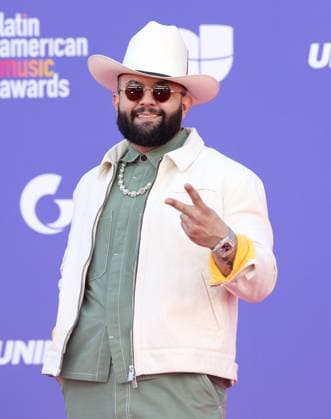 Carin León attends the 8th annual Latin American Music Awards at the MGM Grand Garden Arena in Las Vegas on Thursday, April 20, 2023. The annual event honors outstanding achievements for artists in the Latin music industry.  LAV2023042237 JAMESxATOA