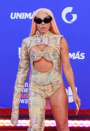 April 20, 2023, Los Angeles, California, USA: Chesca on the red carpet of the 2023 Latin American Music Awards held on Thursday April 20, 2023 at the MGM Grand in Las Vegas, Nevada. PI Los Angeles USA - ZUMAp124 20230420_zaa_p124_043 Copyright: xJAVIERxROJASx
