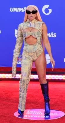 April 20, 2023, Los Angeles, California, USA: Chesca on the red carpet of the 2023 Latin American Music Awards held on Thursday April 20, 2023 at the MGM Grand in Las Vegas, Nevada. PI Los Angeles USA - ZUMAp124 20230420_zaa_p124_044 Copyright: xJAVIERxROJASx
