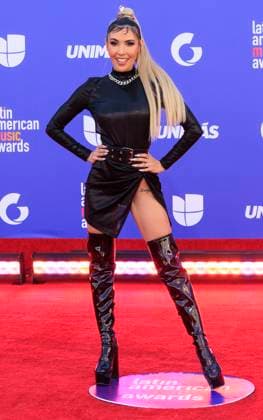 April 20, 2023, Los Angeles, California, USA: Erubey de Anda on the red carpet of the 2023 Latin American Music Awards held on Thursday April 20, 2023 at the MGM Grand in Las Vegas, Nevada. PI Los Angeles USA - ZUMAp124 20230420_zaa_p124_059 Copyright: xJAVIERxROJASx