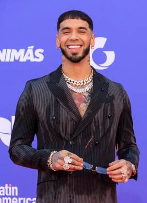 April 20, 2023, Los Angeles, California, USA: Anuel AA on the red carpet of the 2023 Latin American Music Awards held on Thursday April 20, 2023 at the MGM Grand in Las Vegas, Nevada. PI Los Angeles USA - ZUMAp124 20230420_zaa_p124_066 Copyright: xJAVIERxROJASx