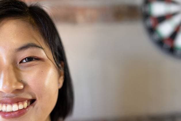 Half face portrait close up of happy asian casual businesswoman smiling, copy space Half face portrait close up of happy asian casual businesswoman smiling, copy space. Casual office, confidence, business and work., model released, , property released, Cape Town, South Africa, 2023-01-20T22:00:00.000Z, 4025412.jpg, people,half face,face portrait,close up,happy,asian,casual,businesswoman,smiling,copy space,office,confidence,business,work,young,person,adult,professional,job,cheerful,portrait,attractive,businessman,lifestyle,technology,computer,worker,laptop,corporate,smile,youngman activity,communication,one male working,half,face,copy,space Young Adult,Woman,Female,Asian,Korean