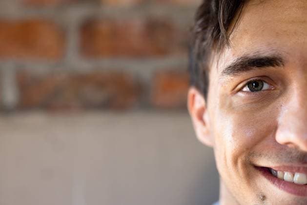 Half face portrait close up of happy caucasian casual businessman smiling, copy space Half face portrait close up of happy caucasian casual businessman smiling, copy space. Casual office, confidence, business and work., model released, , property released, Cape Town, South Africa, 2023-01-20T22:00:00.000Z, 4025421.jpg, people,half face,face portrait,close up,happy,caucasian,casual,businessman smiling,copy space,office,confidence,work,financial worker,happy businessman,adult businessman,confident person,creative employee,attractive man,modern employee,successful,entrepreneur,corporate office,man,standing,creative worker,half,face,portrait,businessman,smiling,copy,space,business Young Adult,Man,Male,White