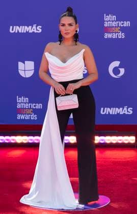 April 20, 2023, Las Vegas, Nevada, USA: Karina Banda on the red carpet of the 2023 Latin American Music Awards held on Thursday April 20, 2023 at the MGM Grand in Las Vegas, Nevada. PI Las Vegas USA - ZUMAp124 1028402965st Copyright: xJAVIERxROJASx