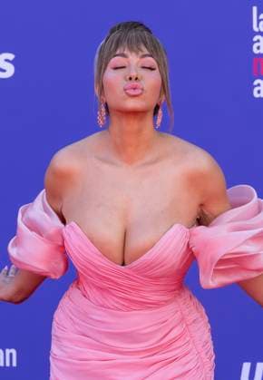 April 20, 2023, Las Vegas, Nevada, USA: Chiquis Rivera on the red carpet of the 2023 Latin American Music Awards held on Thursday April 20, 2023 at the MGM Grand in Las Vegas, Nevada. PI Las Vegas USA - ZUMAp124 1028403139st Copyright: xJAVIERxROJASx