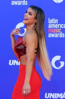 April 20, 2023, Las Vegas, Nevada, USA: Clarissa Molina on the red carpet of the 2023 Latin American Music Awards held on Thursday April 20, 2023 at the MGM Grand in Las Vegas, Nevada. PI Las Vegas USA - ZUMAp124 1028403265st Copyright: xJAVIERxROJASx