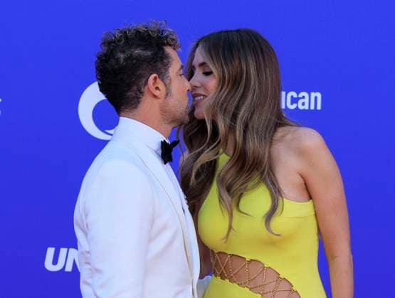 April 20, 2023, Las Vegas, Nevada, USA: David Bisbal and Rosanna Zanetti on the red carpet of the 2023 Latin American Music Awards held on Thursday April 20, 2023 at the MGM Grand in Las Vegas, Nevada. PI Las Vegas USA - ZUMAp124 1028403512st Copyright: xJAVIERxROJASx