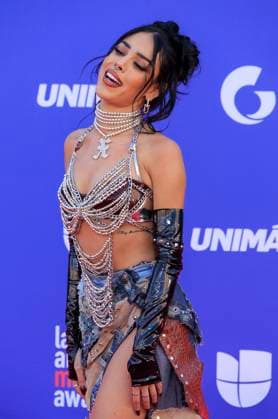 April 20, 2023, Las Vegas, Nevada, USA: Danna Paola on the red carpet of the 2023 Latin American Music Awards held on Thursday April 20, 2023 at the MGM Grand in Las Vegas, Nevada. PI Las Vegas USA - ZUMAp124 1028403558st Copyright: xJAVIERxROJASx