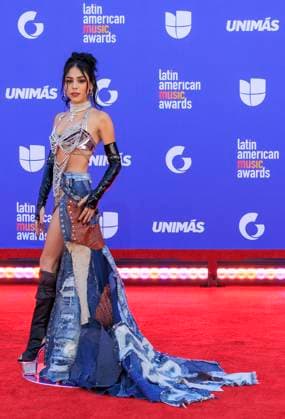 April 20, 2023, Las Vegas, Nevada, USA: Danna Paola on the red carpet of the 2023 Latin American Music Awards held on Thursday April 20, 2023 at the MGM Grand in Las Vegas, Nevada. PI Las Vegas USA - ZUMAp124 1028403565st Copyright: xJAVIERxROJASx