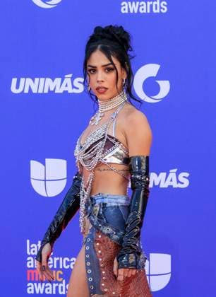 April 20, 2023, Las Vegas, Nevada, USA: Danna Paola on the red carpet of the 2023 Latin American Music Awards held on Thursday April 20, 2023 at the MGM Grand in Las Vegas, Nevada. PI Las Vegas USA - ZUMAp124 1028403566st Copyright: xJAVIERxROJASx