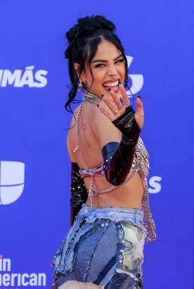 April 20, 2023, Las Vegas, Nevada, USA: Danna Paola on the red carpet of the 2023 Latin American Music Awards held on Thursday April 20, 2023 at the MGM Grand in Las Vegas, Nevada. PI Las Vegas USA - ZUMAp124 1028403570st Copyright: xJAVIERxROJASx