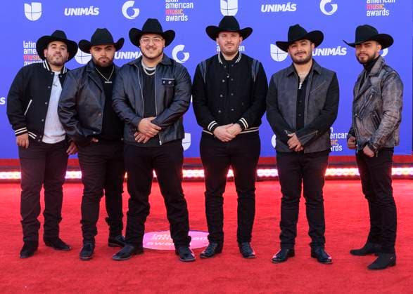April 20, 2023, Las Vegas, Nevada, USA: Grupo Frontera on the red carpet of the 2023 Latin American Music Awards held on Thursday April 20, 2023 at the MGM Grand in Las Vegas, Nevada. PI Las Vegas USA - ZUMAp124 1028403623st Copyright: xJAVIERxROJASx
