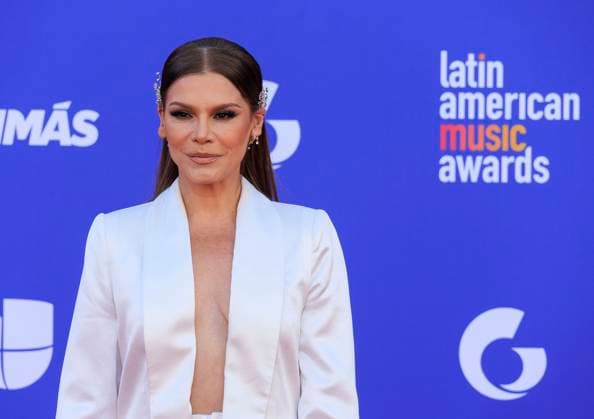April 20, 2023, Las Vegas, Nevada, USA: Olga TaoÂ±on on the red carpet of the 2023 Latin American Music Awards held on Thursday April 20, 2023 at the MGM Grand in Las Vegas, Nevada. PI Las Vegas USA - ZUMAp124 1028403634st Copyright: xJAVIERxROJASx