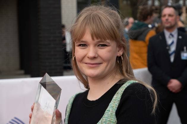 Prize winner Gro Swantje KOHLHOF, actress, red carpet, red carpet show, arrival, arrival, 59 Adolf Grimme Prize award ceremony Adolf Grimme Prize Grimme Prize in Marl, 21 04 2023 oÂ¥Ã