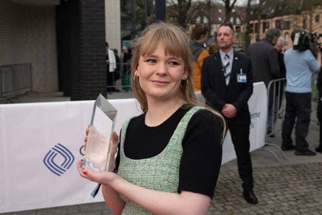 Prize winner Gro Swantje KOHLHOF, actress, red carpet, red carpet show, arrival, arrival, 59 Adolf Grimme Prize award ceremony Adolf Grimme Prize Grimme Prize in Marl, 21 04 2023 oÂ¥Ã