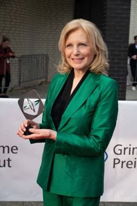 Maren KROYMANN, receives the Grimme Award, special honor of the Adult Education Association, red carpet, red carpet show, arrival, arrival, 59 Adolf Grimme Award ceremony Adolf Grimme Award Grimme Award in Marl, 21 04 2023 oÂ¥Ã