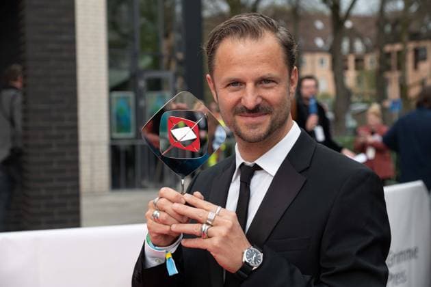 Grimme Prize for the Wannsee Conference, Philipp HOCHMAIR, actor, red carpet, red carpet show, arrival, arrival, 59 Adolf Grimme Prize award ceremony Adolf Grimme Prize Grimme Prize in Marl, 21 04 2023 oÂ¥Ã