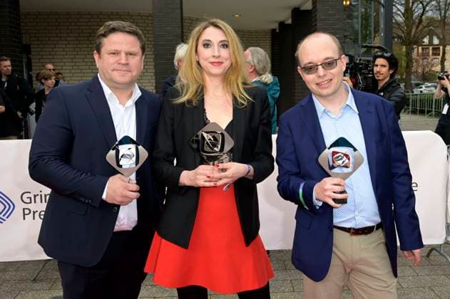 Georg Heil, Lisa Wandt and Silvio Duwe at the 59 presentation of the Grimme Award 2023 at the Theater der Stadt Marl Marl, 21 04 2023 Foto:xF.xKernx xFuturexImage