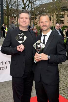 Magnus Vattrodt and Philipp Hochmair at the 59 award ceremony of the Grimme Prize 2023 at the Theater der Stadt Marl Marl, 21 04 2023 Foto:xF.xKernx xFuturexImage