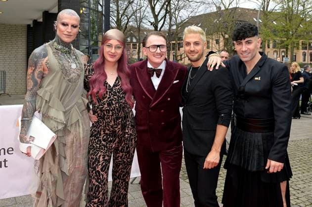 Avi Jakobs, Leni Bolt, Jan Henrik Scheper Stuke, Aljosha Muttardi and Ayan Yuruk at the 59 award ceremony of the Grimme Prize 2023 at the Theater der Stadt Marl Marl, 21 04 2023 Foto:xF.xKernx xFuturexImage