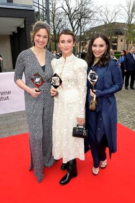 Franziska Hartmann, Peri Baumeister and Mina Tander at the 59 Grimme Award 2023 ceremony at the Theater der Stadt Marl Marl, 21 04 2023 Foto:xF.xKernx xFuturexImage