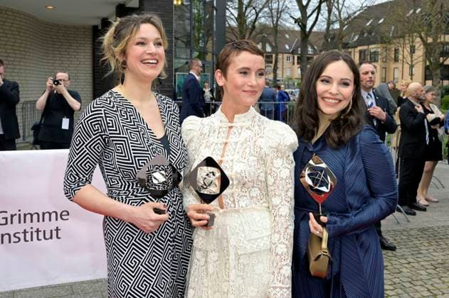 Franziska Hartmann, Peri Baumeister and Mina Tander at the 59 Grimme Award 2023 ceremony at the Theater der Stadt Marl Marl, 21 04 2023 Foto:xF.xKernx xFuturexImage
