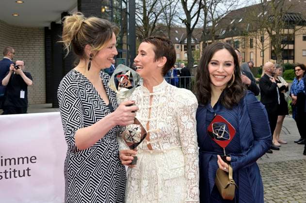 Franziska Hartmann, Peri Baumeister and Mina Tander at the 59 Grimme Award 2023 ceremony at the Theater der Stadt Marl Marl, 21 04 2023 Foto:xF.xKernx xFuturexImage