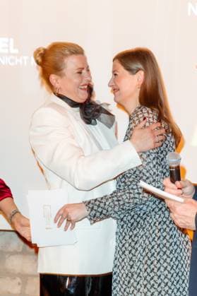 Nominees evening of the German Film Award Lola 2023 Jördis Triebel and Alexandra Maria Lara at the nominees evening of the German Film Award Lola 2023 in the factory 23 on 22 04 2023 in Berlin Copyright: xEventpressxKochanx