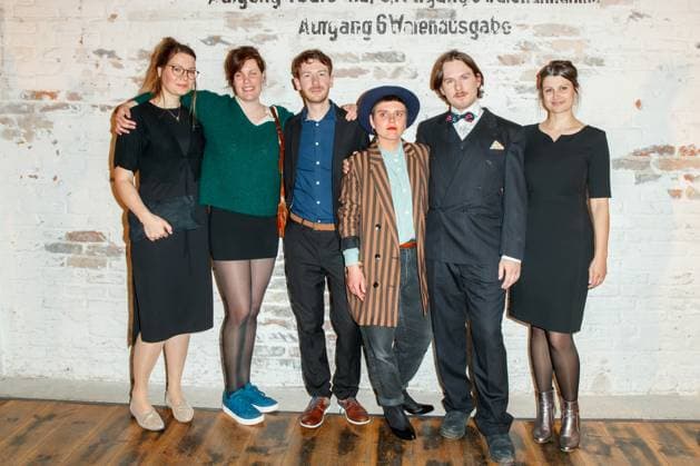 Nominees evening of the German Film Award Lola 2023 Sophie Linnenbaum, Johannes Blech, Josefine Lindner and Max Josef Schönborn at the nominees evening of the German Film Award Lola 2023 in the Fabrik 23 on 22 04 2023 in Berlin Copyright: xEventpressxKochanx