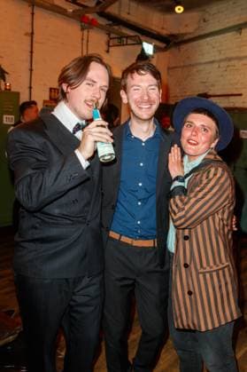 Nominees evening of the German Film Award Lola 2023 Johannes Blech, Josefine Lindner and Max Josef Schönborn at the nominees evening of the German Film Award Lola 2023 in the factory 23 on 22 04 2023 in Berlin Copyright: xEventpressxKochanx