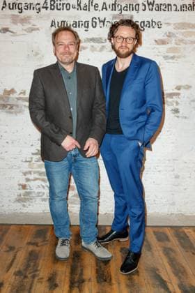 Nominees evening of the German Film Award Lola 2023 Markus Frank and Frank Petzold at the nominees evening of the German Film Award Lola 2023 in the factory 23 on 22 04 2023 in Berlin Copyright: xEventpressxKochanx