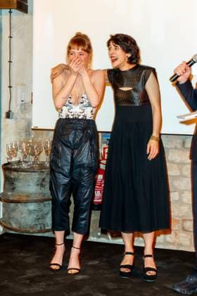 Nominees Evening of the German Film Award Lola 2023 Leonie Benesch and Zar Amir Ebrahimi at the Nominees Evening of the German Film Award Lola 2023 at the Fabrik 23 on 22 04 2023 in Berlin Copyright: xEventpressxKochanx