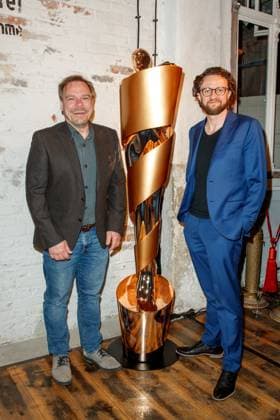 Nominees evening of the German Film Award Lola 2023 Markus Frank and Frank Petzold at the nominees evening of the German Film Award Lola 2023 in the factory 23 on 22 04 2023 in Berlin Copyright: xEventpressxKochanx