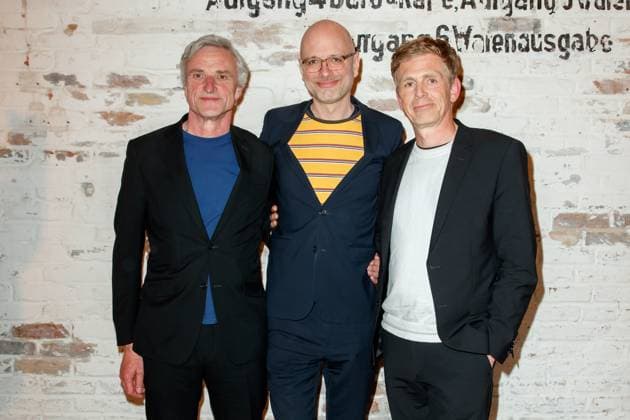 Nominees evening of the German Film Award Lola 2023 Marc Blöbaum, Jan Braren and Kilian Riedhof at the nominees evening of the German Film Award Lola 2023 at Fabrik 23 on 22 04 2023 in Berlin Copyright: xEventpressxKochanx