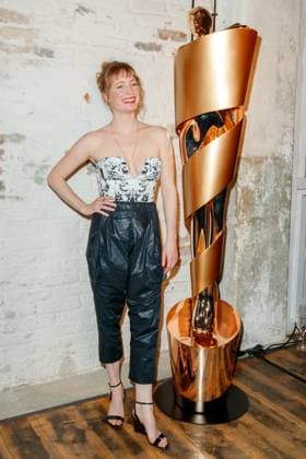 Bilder des Jahres 2023, Entertainment 04 April Entertainment Themen der Woche KW16 Entertainment Bilder des Tages Nominiertenabend des Deutschen Filmpreises Lola 2023 Leonie Benesch beim Nominiertenabend des Deutschen Filmpreises Lola 2023 in der Fabrik 23 am 22.04.2023 in Berlin. *** Nominee evening of the German Film Award Lola 2023 Leonie Benesch at the nominee evening of the German Film Award Lola 2023 in the factory 23 on 22 04 2023 in Berlin Copyright: xEventpressxKochanx