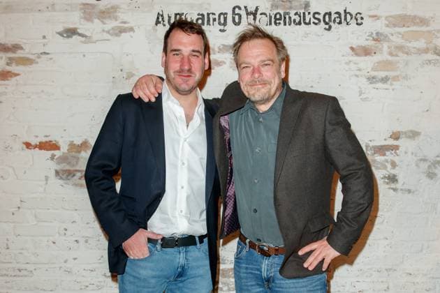 Nominees evening of the German Film Award Lola 2023 James Friend and Frank Petzold at the nominees evening of the German Film Award Lola 2023 at the Fabrik 23 on 22 04 2023 in Berlin Copyright: xEventpressxKochanx