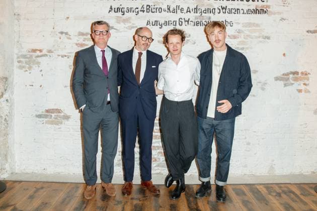 Nominees evening of the German Film Award Lola 2023 Malte Grunert, Edward Berger, Felix Kammerer and Albrecht Schuch at the nominees evening of the German Film Award Lola 2023 at Fabrik 23 on 22 04 2023 in Berlin Copyright: xEventpressxKochanx