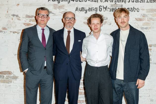 Nominees evening of the German Film Award Lola 2023 Malte Grunert, Edward Berger, Felix Kammerer and Albrecht Schuch at the nominees evening of the German Film Award Lola 2023 at Fabrik 23 on 22 04 2023 in Berlin Copyright: xEventpressxKochanx
