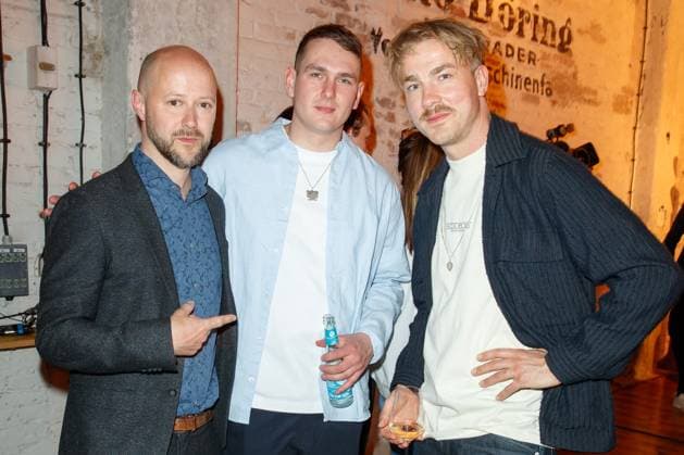 Nominees evening of the German Film Award Lola 2023 Fabian Gasmia, Luvre47 and Albrecht Schuch at the nominees evening of the German Film Award Lola 2023 at the Fabrik 23 on 22 04 2023 in Berlin Copyright: xEventpressxKochanx