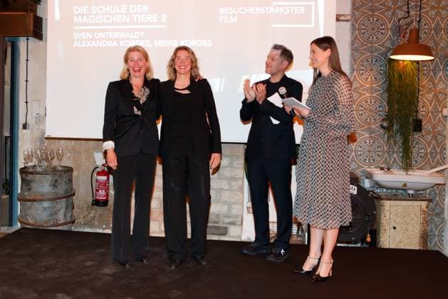 Nominees evening of the German Film Award Lola 2023 Alexandra Kordes, Meike Kordes, Florian Gallenberger and Alexandra Maria Lara at the nominees evening of the German Film Award Lola 2023 in the factory 23 on 22 04 2023 in Berlin Copyright: xEventpressxKochanx