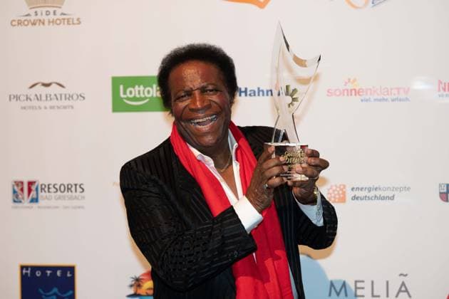 Roberto BLANCO, singer, receives the Honorary Award Musical Lifetime Achievement National, The Golden Sun 2023, on 22 04 2023 in Wunderland Kalkar,
