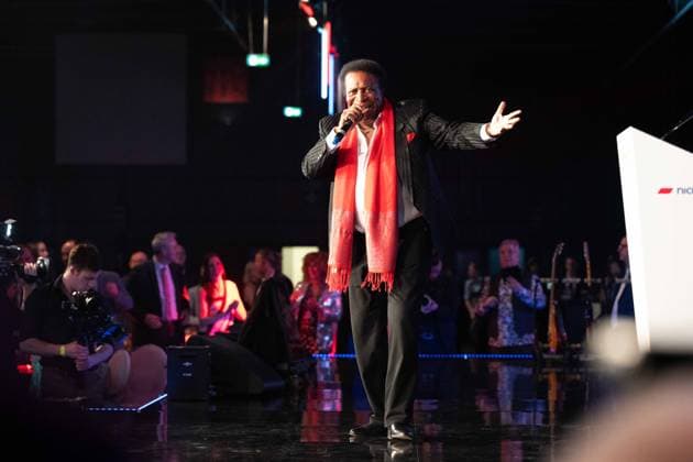 Roberto BLANCO, singer, singing, concert, The Golden Sun 2023, on 22 04 2023 in Wunderland Kalkar,