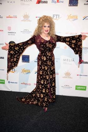 Laudator Gloria GRAY, actress and singer, The Golden Sun 2023, on 22 04 2023 in Wunderland Kalkar,