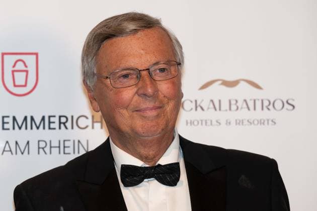 Laudator Wolfgang BOSBACH, politician, CDU, The Golden Sun 2023, on 22 04 2023 in Wunderland Kalkar,