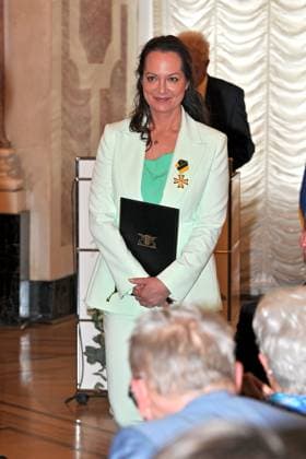 Award of the Order of Merit of the State of Baden Württemberg Natalia Wörner on the occasion of the award of the Order of Merit of the State of Baden Württemberg on 22 04 2023 in Mannheim Castle 20230422MWI64234